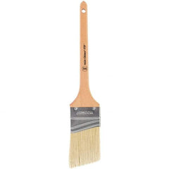 Wooster Brush - 2-1/2" Angled Synthetic Sash Brush - 2-11/16" Bristle Length, 7-1/2" Maple Handle - Exact Industrial Supply