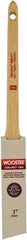 Wooster Brush - 1" Angled Nylon/Polyester Sash Brush - 2-3/16" Bristle Length, 6-13/16" Maple Handle - Exact Industrial Supply