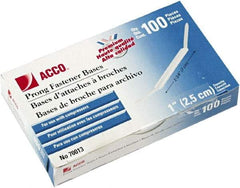 ACCO - 100 Piece Paper File Fasteners - 5-1/2" Long - Exact Industrial Supply