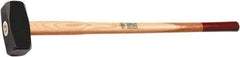 Osca - 8-51/64 Lb Head, 35-1/2" Long Sledge Hammer - Carbon Steel Head, 2-1/2" Face Diam, 6" Long Head, Wood Handle - Exact Industrial Supply