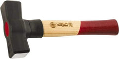 Osca - 2-13/64 Lb Head, 11" Long Sledge Hammer - Carbon Steel Head, 1.7" Face Diam, 3.6" Long Head, Fiberglass Handle with Grip - Exact Industrial Supply