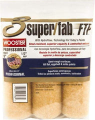 Wooster Brush - 1/2" Nap, 9" Wide Paint Roller - Semi-Rough Texture, Knitted - Exact Industrial Supply