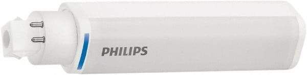 Philips - 8 Watt LED Commercial/Industrial 4 Pin Lamp - 4,000°K Color Temp, 950 Lumens, 120, 270, 347 Volts, Plug-in-Horizontal, 40,000 hr Avg Life - Exact Industrial Supply