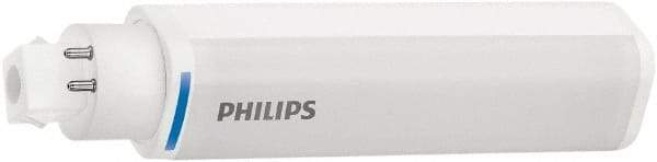 Philips - 8 Watt LED Commercial/Industrial 4 Pin Lamp - 3,500°K Color Temp, 900 Lumens, 120, 270, 347 Volts, Plug-in-Horizontal, 40,000 hr Avg Life - Exact Industrial Supply