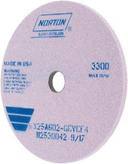 Norton - 250mm x 32mm Hole x 10mm Thick, G Hardness, 60 Grit Surface Grinding Wheel - Aluminum Oxide, Type 1 - Exact Industrial Supply