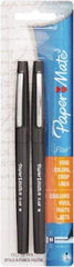 Paper Mate - Felt Tip Porous Point Pen - Black - Exact Industrial Supply