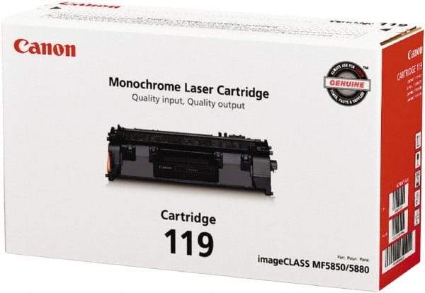 Canon - Black Toner Cartridge - Use with Canon imageCLASS LBP251dw, LBP253dw, LBP6300dn, LBP6650dn, LBP6670dn, MF414dw, MF416dw, MF419dw, MF5850dn, MF5880dn, MF5950dw, MF5960dn, MF6160dw, MF6180dw - Exact Industrial Supply