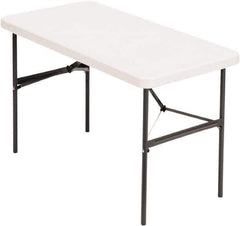 ALERA - 24" Long x 48" Wide x 29" High, Folding Table - Platinum - Exact Industrial Supply