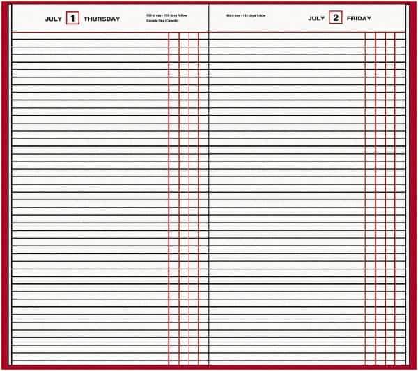 AT-A-GLANCE - 210 Sheet, 7-11/16 x 12-1/8", Composition Book - Red - Exact Industrial Supply