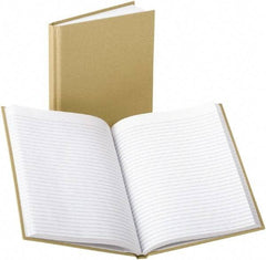 Boorum & Pease - 96 Sheet, 5-7/8 x 9", Memo Book (Side Bound) - Tan - Exact Industrial Supply