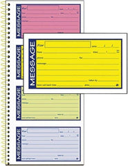 AT-A-GLANCE - 200 Sheet, 5-1/4 x 11", Call Book - Lime - Exact Industrial Supply