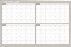 MasterVision - 36 x 48", Wall Calendar - White - Exact Industrial Supply