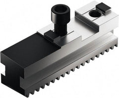 Schunk - 24" Max Chuck Diam Compatibility, Case Hardened Steel Serrated Hard Lathe Master Jaws - 0 Steps - Exact Industrial Supply