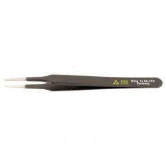 2A SA FLAT ROUND TWEEZERS - Exact Industrial Supply