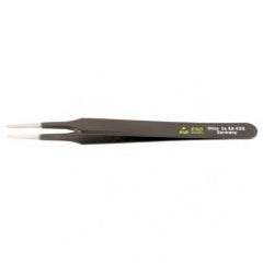 2A SA FLAT ROUND TWEEZERS - Exact Industrial Supply