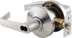 Schlage - Entrance Lever Lockset for 1-3/8 to 1-7/8" Thick Doors - Exact Industrial Supply