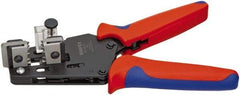 Knipex - 15 to 10 AWG Capacity Precision Wire Stripper - 7-1/2" OAL, Plastic Cushion Handle - Exact Industrial Supply