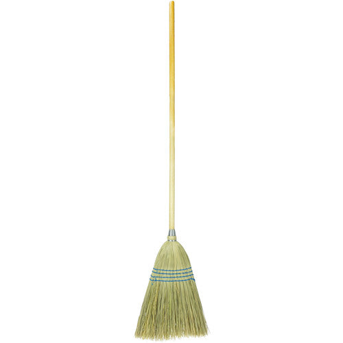 Household Upright Broom, Corn and Fiber Fill, 54″ Overall Length - Exact Industrial Supply