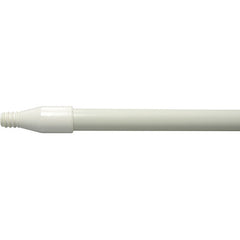 60″ Fiberglass Handle, Threaded, 1″ Diameter, White, Food Service - Exact Industrial Supply