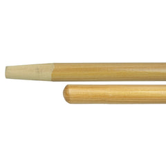 54″ Hardwood Handle, Tapered Wood Tip, 1-1/8″ Diameter - Exact Industrial Supply