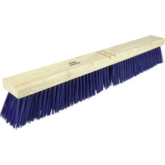 24″ Contractor Garage Broom, Stiff Blue Polypropylene Fill, Includes Brace - Exact Industrial Supply