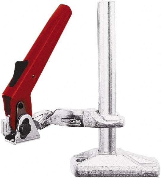 Bessey - 1,650 Lb Holding Capacity, 8" Max Opening Capacity, 1,650 Lb Clamping Pressure, Manual Hold Down Clamp - 6-1/2" Arm Length, 9" Clamp Length, 1-15/16" Clamp Width, 10-5/8" Clamp Height, Mounting Holes, Steel - Exact Industrial Supply