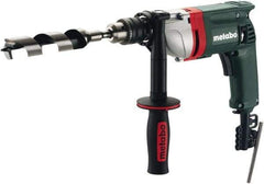 Metabo - 1/2" Keyed Chuck, 0 to 650 RPM, Pistol Grip Handle Electric Drill - 6.7 Amps, 120 Volts, Non-Reversible - Exact Industrial Supply