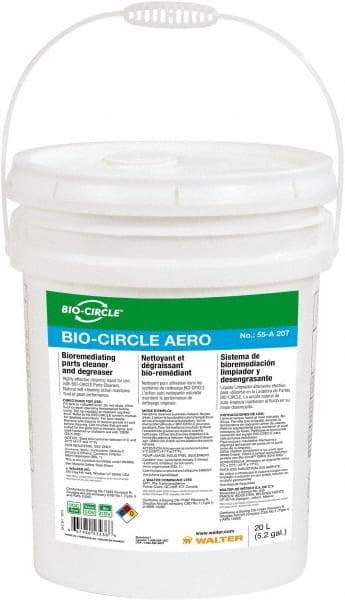 Bio-Circle - 5.3 Gal Bucket Parts Washer Fluid - Water-Based - Exact Industrial Supply