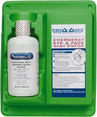 PRO-SAFE - 32 oz, Disposable Eyewash Single Station - Approved by FDA - Exact Industrial Supply