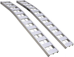 Erickson Manufacturing - 90" Long x 12" Wide, 3,000 Lb Capacity, Arched Truck Ramp - Aluminum, For All Vehicles - Exact Industrial Supply