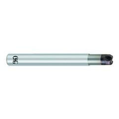 1/4" Dia. - .100"" LOC x 3 OAL 1/16 Radius 4 FL Carbide S/E HP End Mill-WXS - Exact Industrial Supply