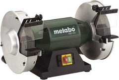 Metabo - 10" Wheel Diam x 1-1/2" Wheel Width, 1-1/2 hp Bench Grinder - 1-1/2" Arbor Hole Diam, 1 Phase, 1,780 Max RPM, 120 Volts - Exact Industrial Supply