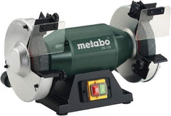 Metabo - 7" Wheel Diam x 1" Wheel Width, 1 hp Bench Grinder - 1" Arbor Hole Diam, 1 Phase, 3,570 Max RPM, 120 Volts - Exact Industrial Supply