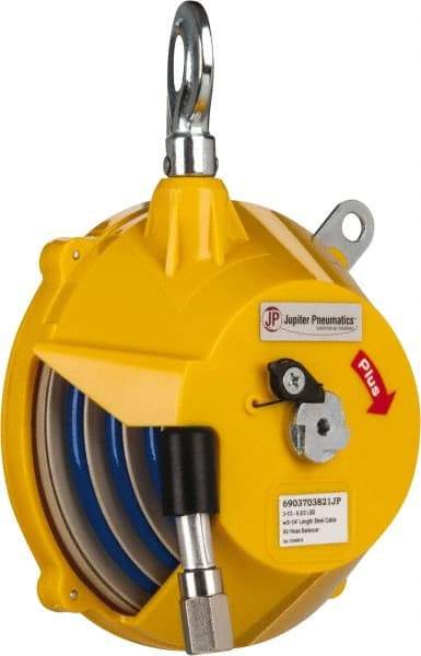 PRO-SOURCE - 6.67 Lb Load Capacity, 4.59' Travel Distance, Tool Balancer - Polyurethane Cable, Plastic Housing - Exact Industrial Supply