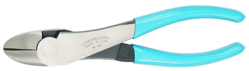Curved Diagonal Cutting Pliers -- 7'' (Comfort Grip) - Exact Industrial Supply