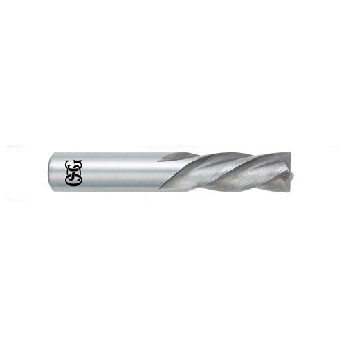 3/16″ Dia. × 3/16″ Shank × 5/8″ DOC × 2″ OAL, CBD, Bright, 4 Flute, Low Spiral Helix, Round, Square, Solid End Mill - Exact Industrial Supply