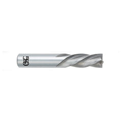 3/16″ Dia. × 3/16″ Shank × 5/8″ DOC × 2″ OAL, CBD, Bright, 4 Flute, Low Spiral Helix, Round, Square, Solid End Mill - Exact Industrial Supply