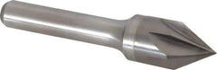 Keo - 5/8" Head Diam, 3/8" Shank Diam, 6 Flute 60° Solid Carbide Countersink - Bright Finish, 2-3/4" OAL, Single End - Exact Industrial Supply