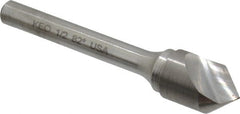 Keo - 1/2" Head Diam, 1/4" Shank Diam, 1 Flute 82° Solid Carbide Countersink - Exact Industrial Supply