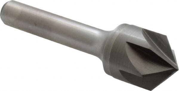 Keo - 3/4" Head Diam, 3/8" Shank Diam, 6 Flute 100° Solid Carbide Countersink - Exact Industrial Supply