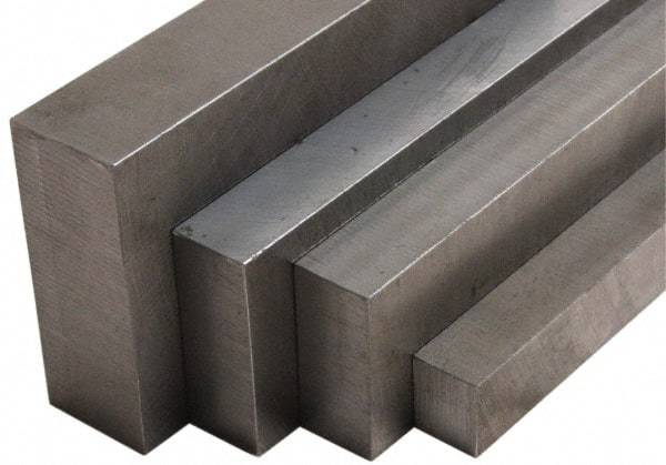 Value Collection - 1 Inch Thick x 1-1/2 Inch Wide x 36 Inch Long, 420 ESR Stainless Steel Rectangular Rod - Tolerance:  +0.015/+0.055 Inch Thickness, +0.060/+0.187 Inch Wide, +0.125/+0.375 Inch Length - Exact Industrial Supply