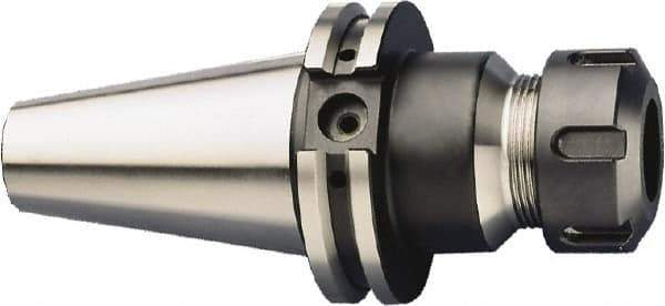 HAIMER - 1mm to 16mm Capacity, 70mm Projection, CAT50 Taper Shank, ER25 Collet Chuck - 0.0001" TIR, Through-Spindle - Exact Industrial Supply