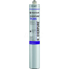 Plumbing Cartridge Filter: 3-1/2″ OD, 20-3/4″ Long, 5 micron, Carbon Block Reduces Chlorine, Odor & Taste