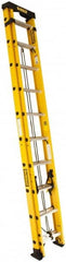 DeWALT - 24' High, Type IA Rating, Fiberglass Extension Ladder - Exact Industrial Supply