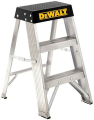 1-Step Ladder: Aluminum, Type IA, 2' OAH 300 Lbs. Load Capacity, 1 Step
