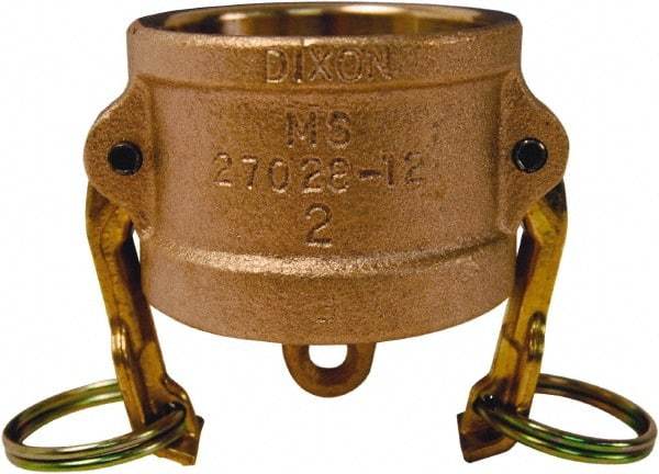 Dixon Valve & Coupling - 3" Brass Cam & Groove Suction & Discharge Hose Dust Cap For Use with Adapters - Part DC, 125 Max psi - Exact Industrial Supply