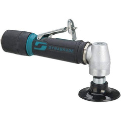 Dynabrade - 3" Max Disc, 12,000 RPM, Pneumatic Handheld Disc Sander - 21 CFM, 1/4" Inlet, 0.4 hp, 90 psi, Includes Wrench & Disc Sander - Exact Industrial Supply