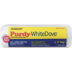 Purdy - 1/4" Nap, 7" Wide Paint Roller Cover - Smooth to Semi-Smooth Texture, Woven Dralon Fabric - Exact Industrial Supply