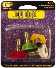 Value Collection - 5,000 psi Fixed, Quick Disconnect Pressure Washer Nozzle - 4.5mm Orifice Diam, 1/4" Thread - Exact Industrial Supply