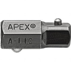 Apex - Socket Adapters & Universal Joints Type: Adapter Male Size: 1/4 - Exact Industrial Supply